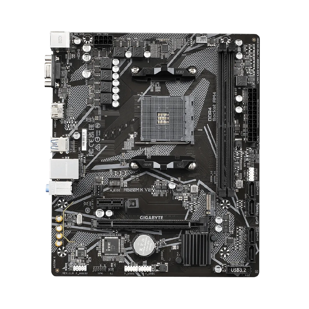 Gigabyte Motherboard For AMD A520M K V2 DDR4 view 2